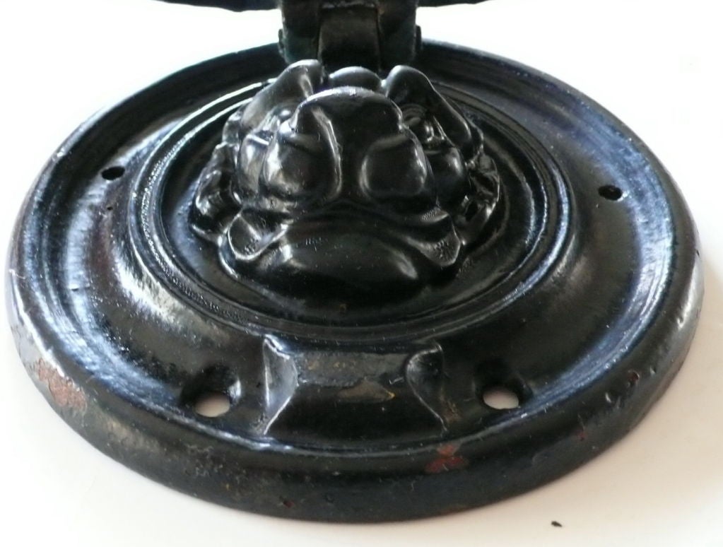 Large Round Dog Face Door Knocker 2