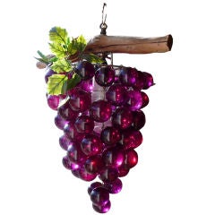 Unusual Hanging Faux Grapes Fixture