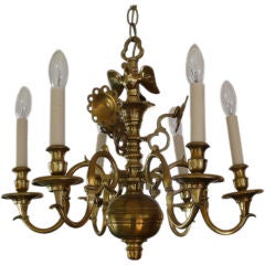 Antique Brass Eagle Chandelier