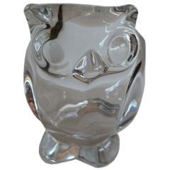 Vintage Glass Owl by Carole Stupell
