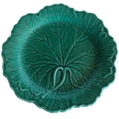 Antique Wedgewood Majolica Leaf Plate