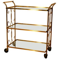 Brass Tea Cart