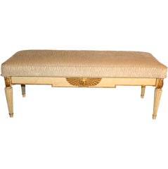 Italian Bench with Fluted Legs