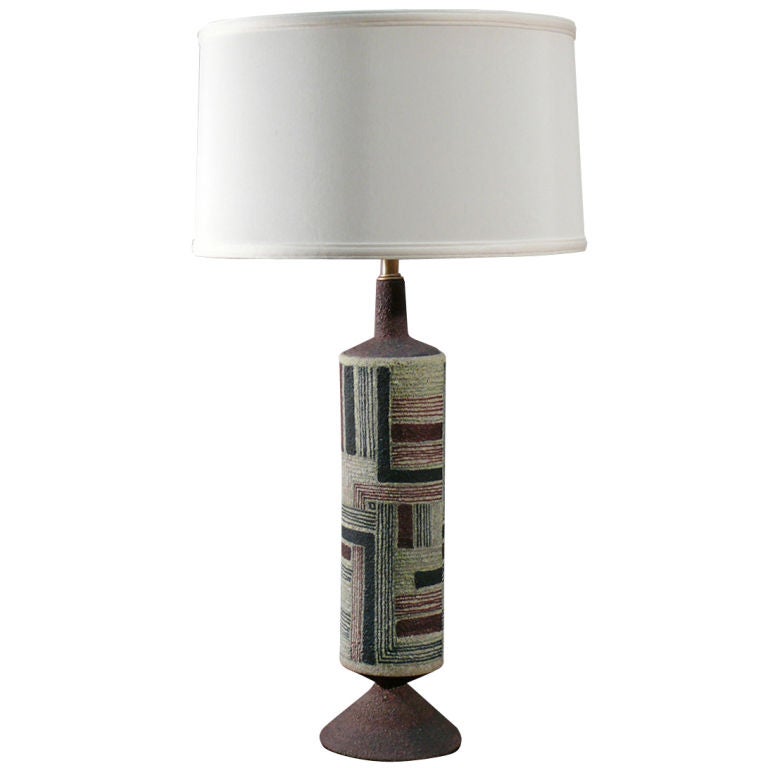 Textural Gambone Lamp For Sale