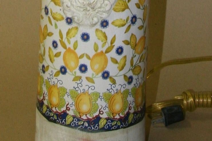 Pair of 1960's Provencal Urns with lamp application. In Good Condition For Sale In Bronx, NY