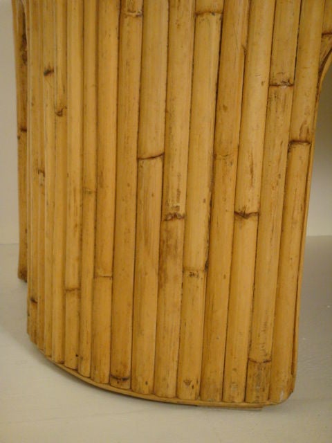 Vintage Rectangular Rattan Coffee Table