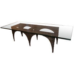 Paul Evans Sculpted Bronze Coffee Table