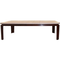 Paul Frankl Cork Top Mahogany Dining Table