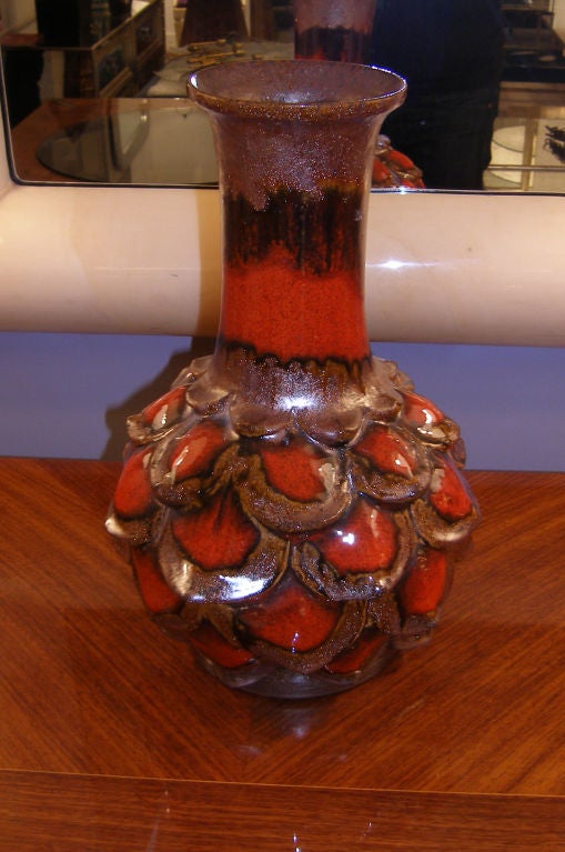 Very Rare West German Ceramic Flower Petal Vase designed by Walter Gerhards for Kera Keramik.

In Stock.