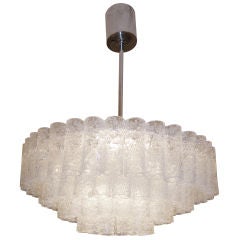 De Majo 4 Tiered Tubular Glass Chandelier