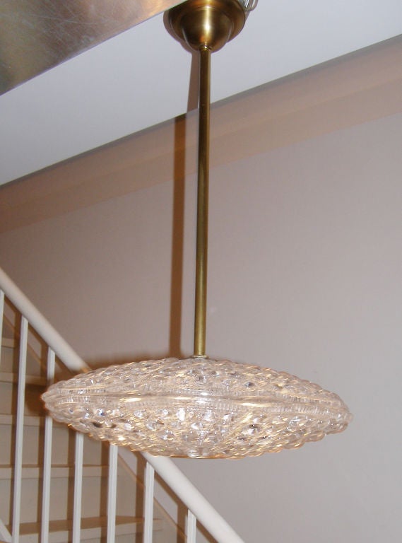 Carl Fagerlund for Orrefors Crystal Chandelier In Excellent Condition For Sale In New York, NY