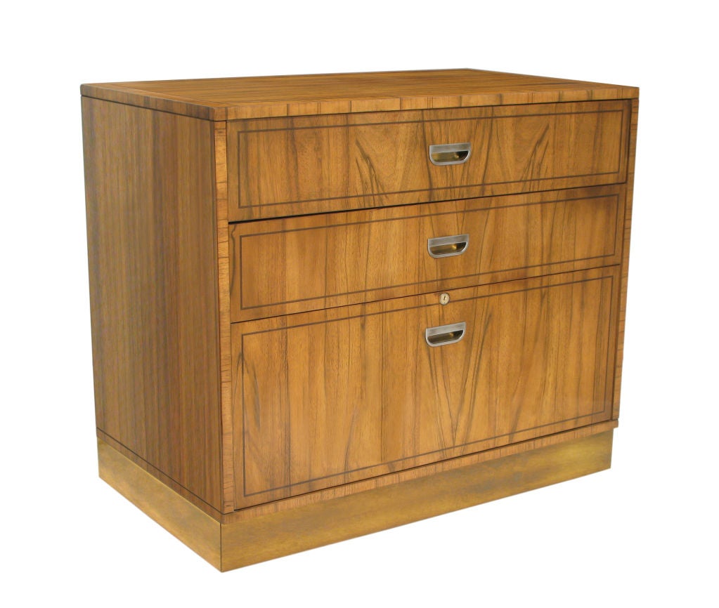 Pair of Large Complementary Bedside Tables by Mastercraft