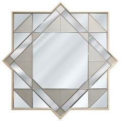 Mirror No. 604 with Geometric Design by Tommi Parzinger