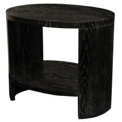 Side Table in Cereuse Oak by Jay Spectre Side Table in Cereuse Oak by Jay Spectre