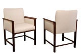 Set of 10 Dining Chairs in Brazilian Rosewood