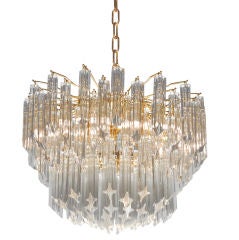 Chandelier with Solid Glass Rods