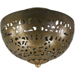 Brass Pierced Flushmount Dome(2 available)