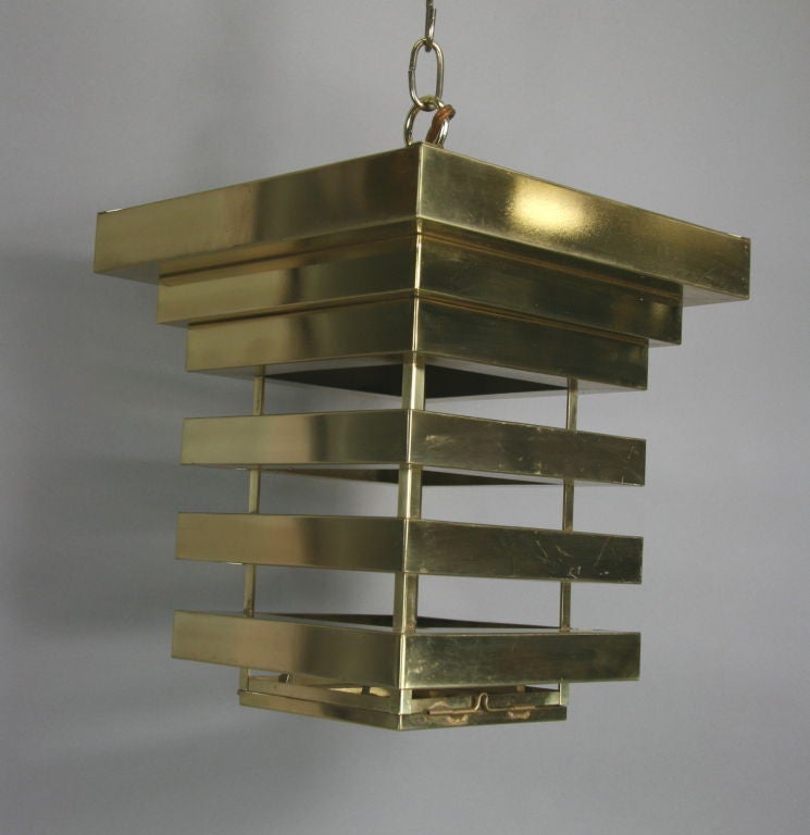 Modern Pagoda Brass Lantern