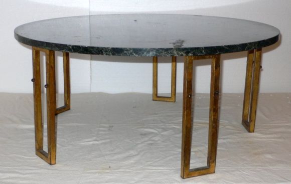 Marble Coffee Table  In Good Condition For Sale In Brooklyn, NY