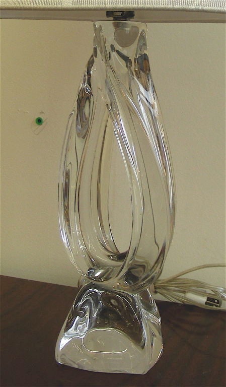 French Daum Table Lamp For Sale