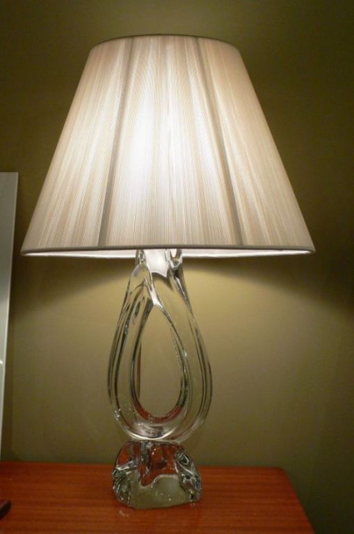 Cristal Lampe de table Daum en vente