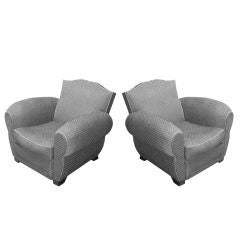 Pair of French Club Chairs Pair of French Club Chairs