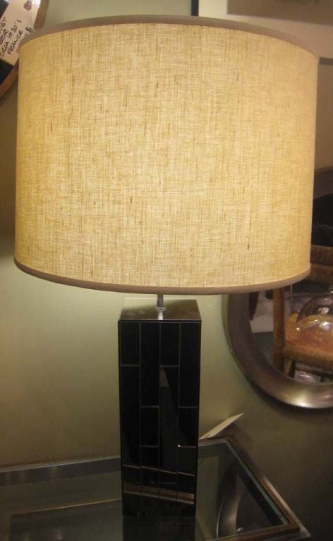 20th Century Large Mirrored Table Lamp by Carl For Sale