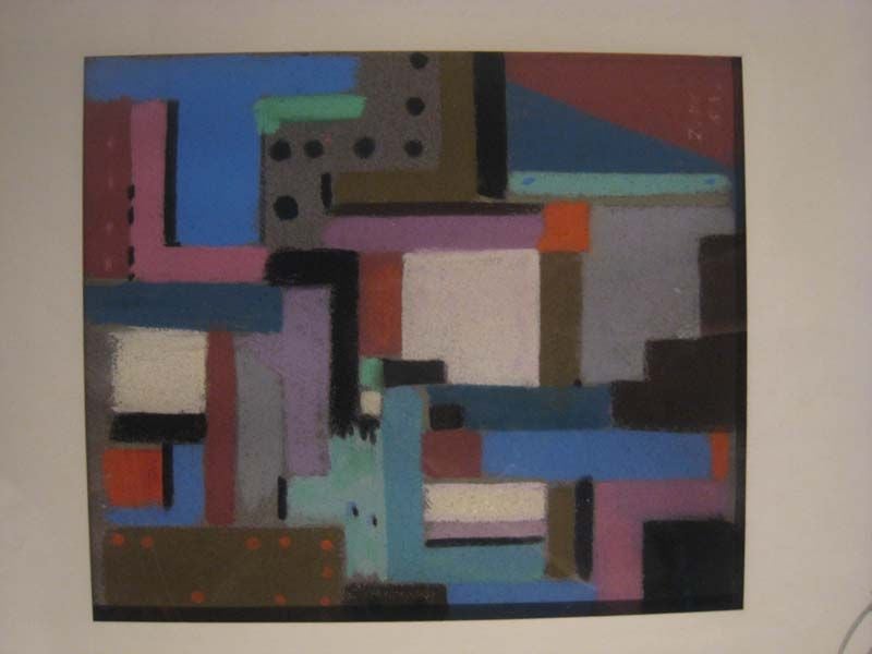 Walter Zoum Pastellfarben „“ Angles Emboits „“ (20. Jahrhundert) im Angebot