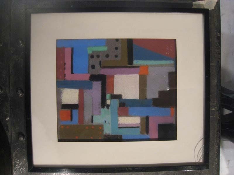 Walter Zoum Pastellfarben „“ Angles Emboits „“ im Angebot 1
