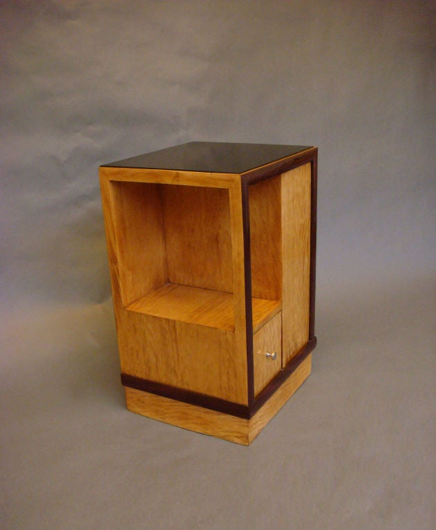 Mid-20th Century A Fine French Art Deco Satinwood Side Table or Nightstand