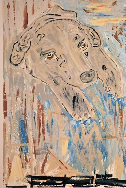 An Abstracted Dog Painting