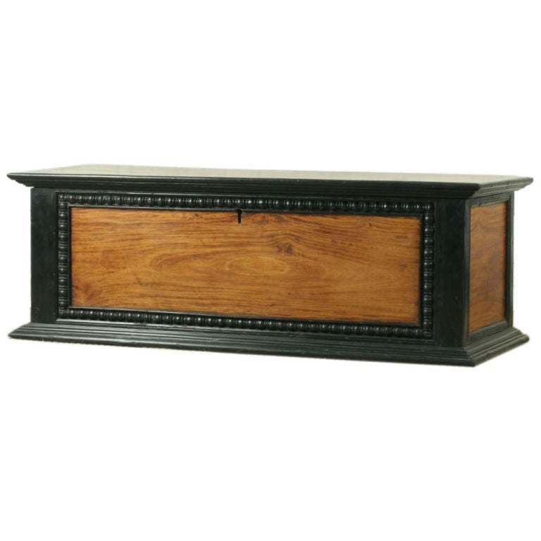 Indo-Dutch Satinwood and Ebony Trunk