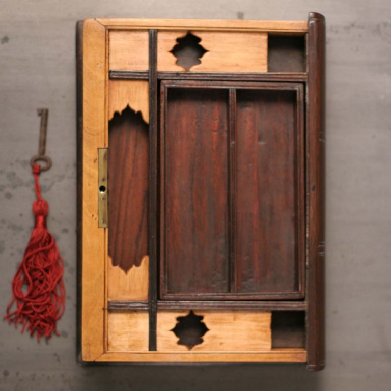 Dutch Colonial Rosewood and Satinwood Book Box
