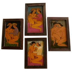 Set of Four Erotic Drawings