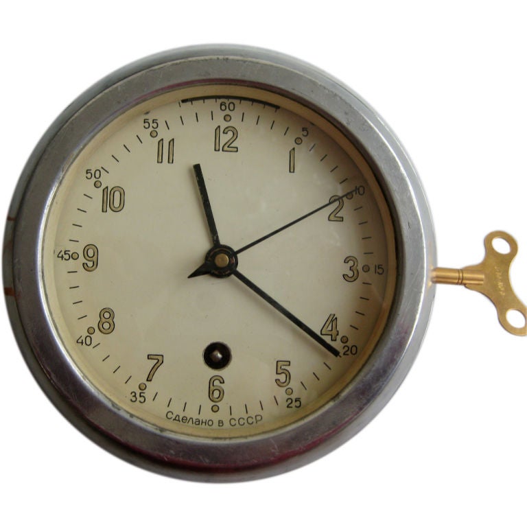 Mid Century Russian Submarine Clock