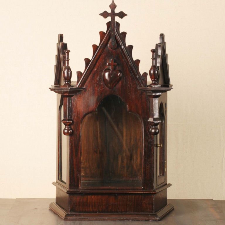 Indo-Portuguese Rosewood Altar with Cross