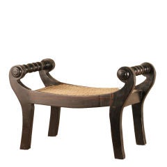 Anglo-Indian Ebony Foot Stool