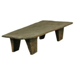 Rustic Solid Wood Bed From India with Overhang