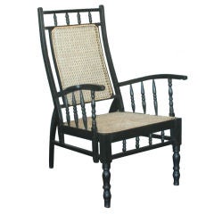 Anglo-Indian Ebony Spindle Chair