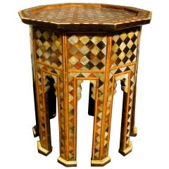 Inlaid Egyptian Side Table