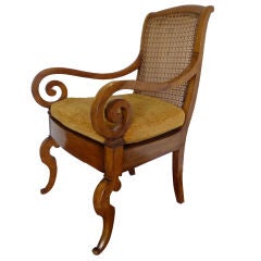 Set of Four Anglo-Indian Mahogany Armchairs
