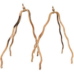 Antique Pair of Quirky Octopus-Like Canopies