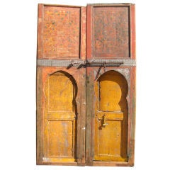 Antique Pair of Moroccan Riad Doors