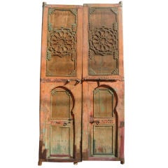 Antique Pair of Moroccan Riad Doors