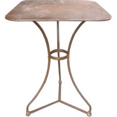Classic French Metal Bistro Table