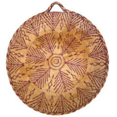 Mid Century Moroccan Berber Woven Bowl Mid Century Moroccan Berber Woven Bowl