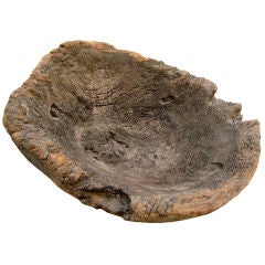 Naturally Formed Spanish Wooden Bowl