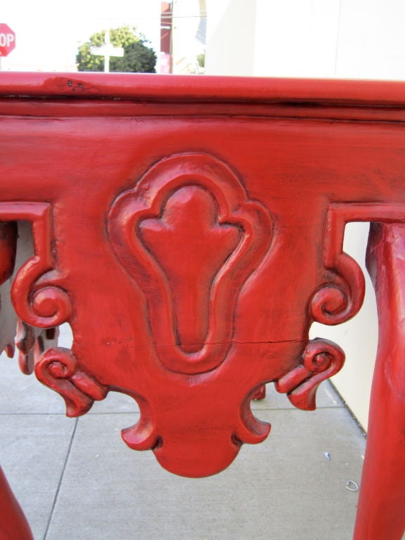 Hand Carved Mexican Colonial Console 1