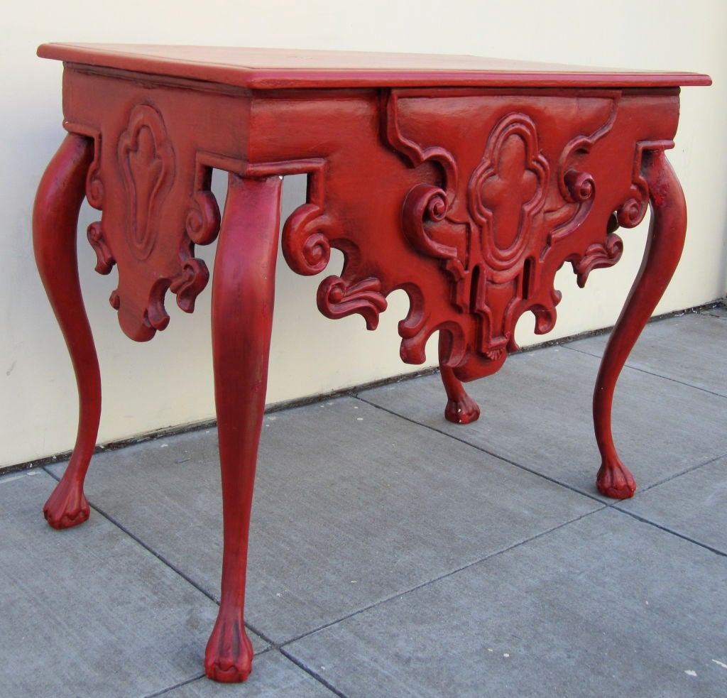 Hand Carved Mexican Colonial Console 2