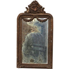 Mid 19th century Continental Carved Mirror